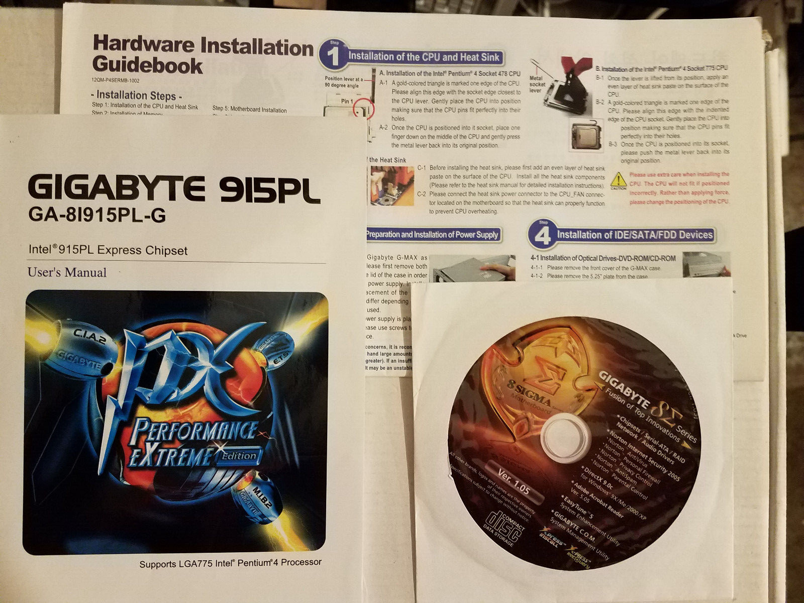 Gigabyte GA-8I915PL-G Manual Drivers and Utilities CD/DVD