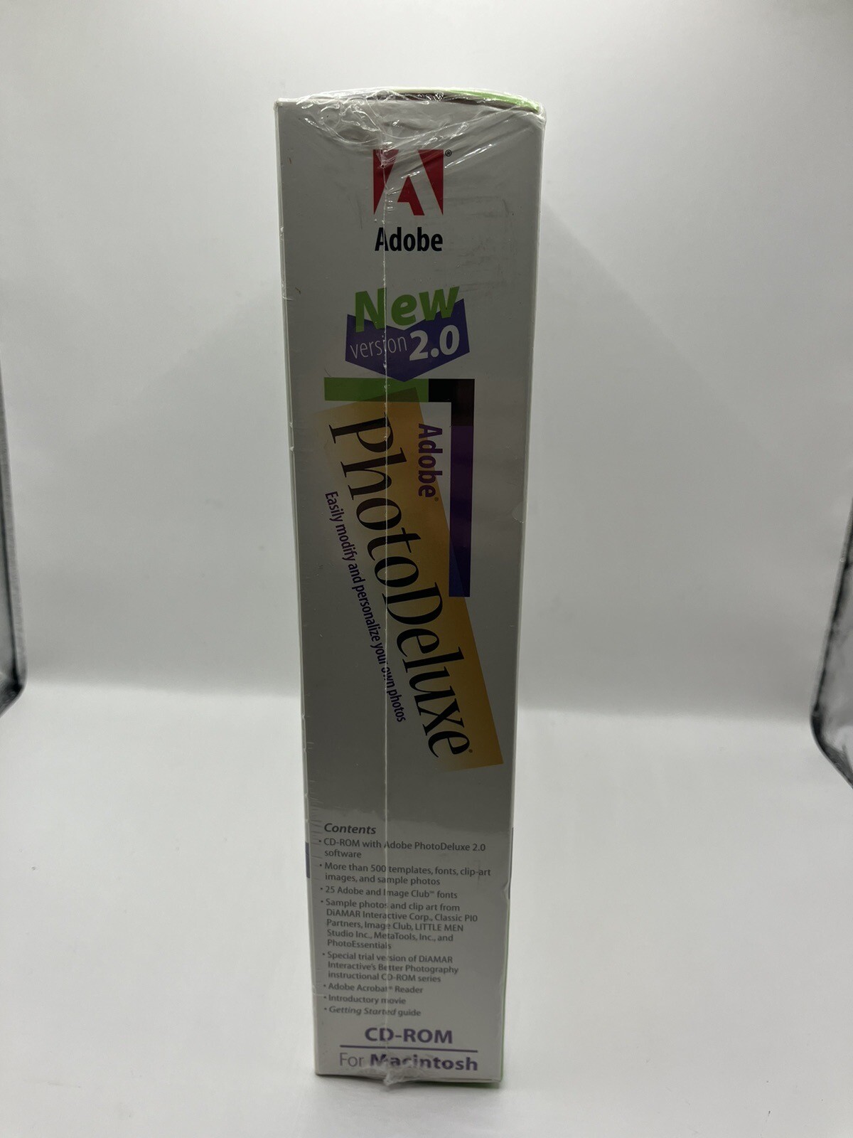 VTG Adobe Photo Deluxe 2.0 For Macintosh MAC OS New Sealed CD-ROM Photoshop Mint