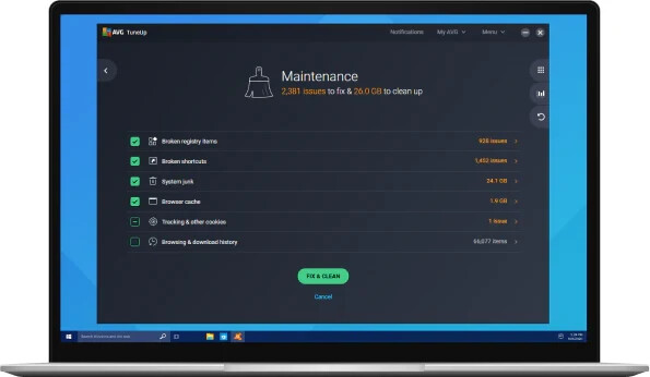 AVG TuneUp 2024 Multiple Devices 10 Devices 1 Year Subscription – EMAIL Delivery