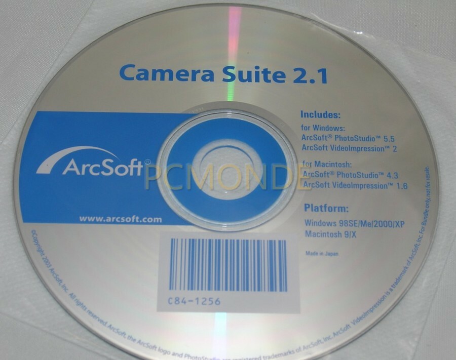 CD ArcSoft Camera Suite 2.1 Windows Macintosh C84-1256