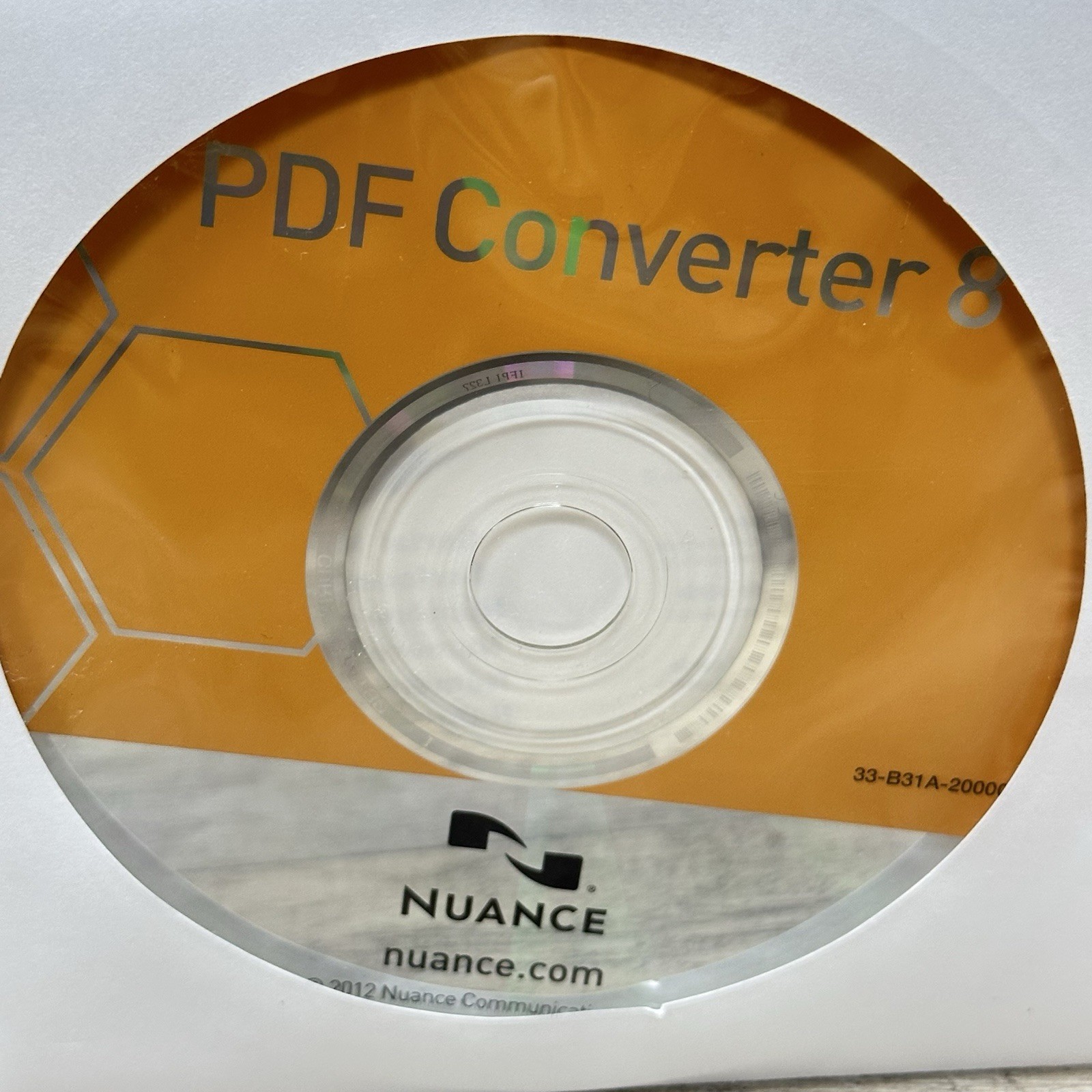 Nuance PDF Converter 8 Software Install Disc & Serial Numbers – Brand New