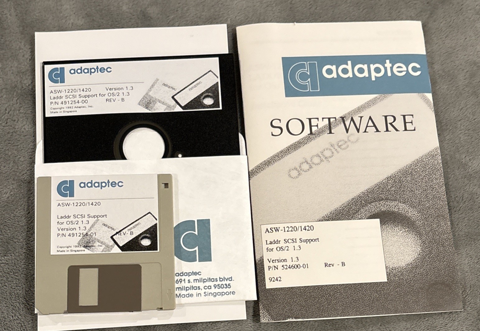Lot of 5 NEW Adaptec Softwares: ASW-410, ASW-1410, ASW-1220, ASW-1420, ASW-1440