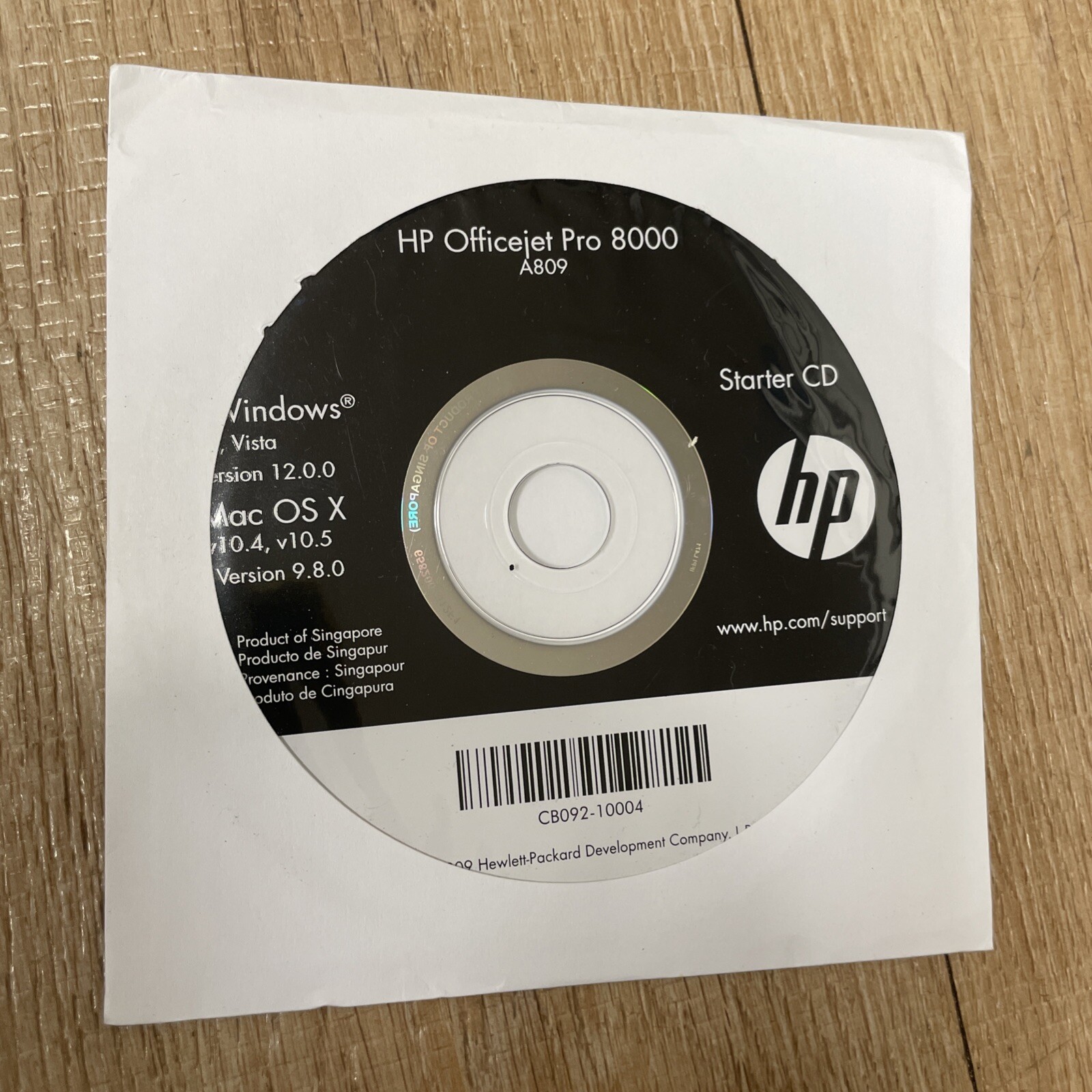 HP Office Jet 8000 Software Starter CD Vintage