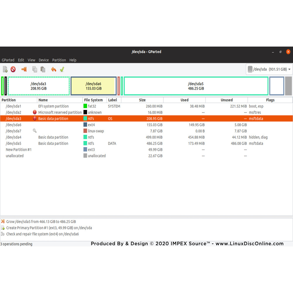GParted Partition Master Manager NEWEST 2023 Edition – Windows Mac Linux Live CD