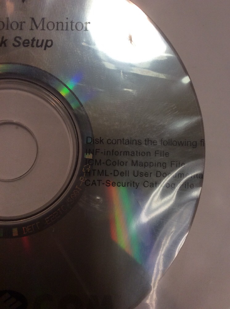 Dell E551c Color Monitor Manual & Disk ElectronicsRecycled.com