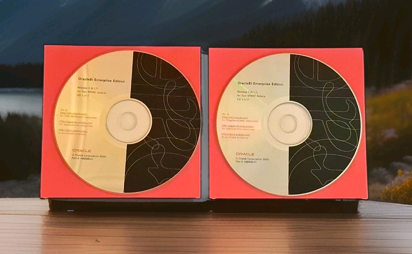 Oracle8i Enterprise Edition Release 3 8.1.7 Sun SPARC Solaris 2-CD Set Vintage