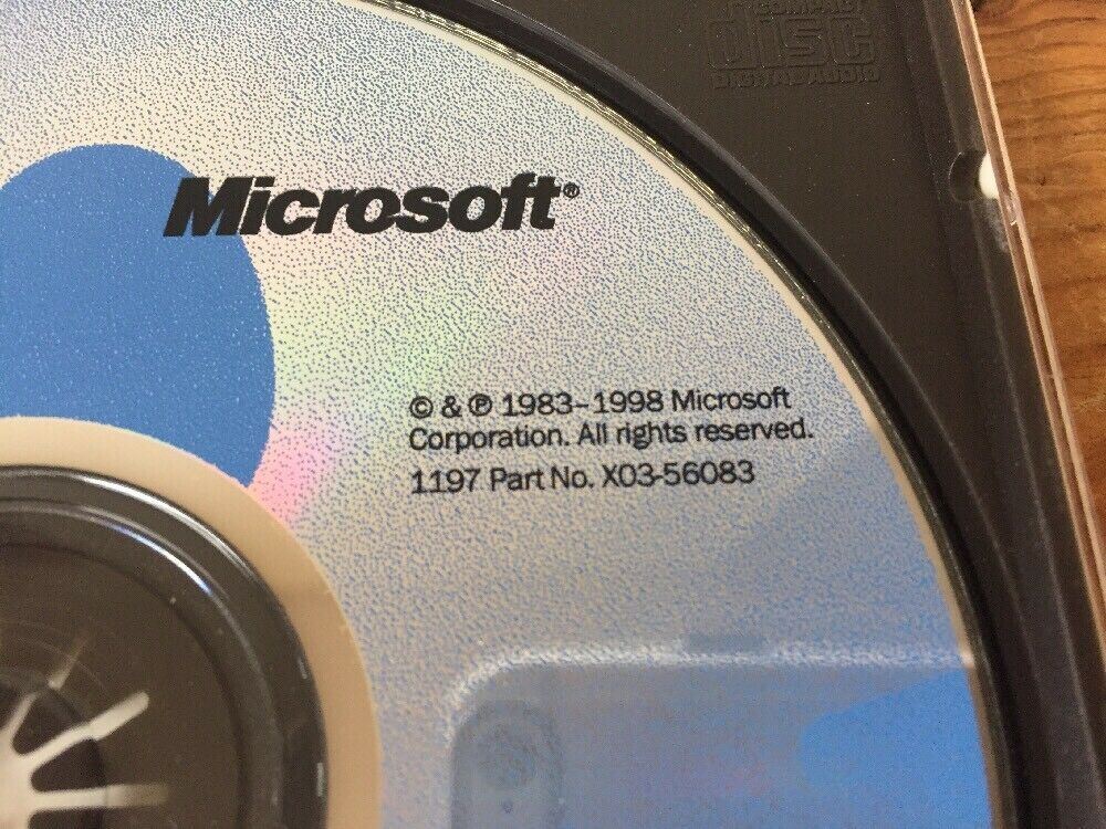 Vintage 1998 Office 98 Suite Macintosh Mac OS Edition X03-56083 Installation CD