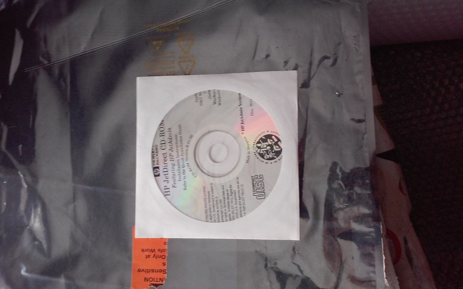 • Hp Jetdirect w/Jet admin ver 5011-4536
