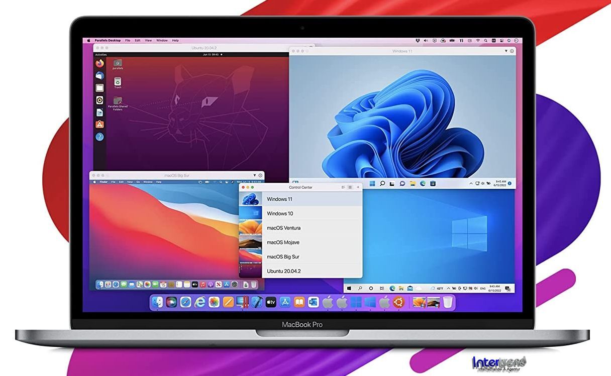 Parallels Desktop 19 Pro für Mac Vollversion 1 Jahr DE / ML Download NEU