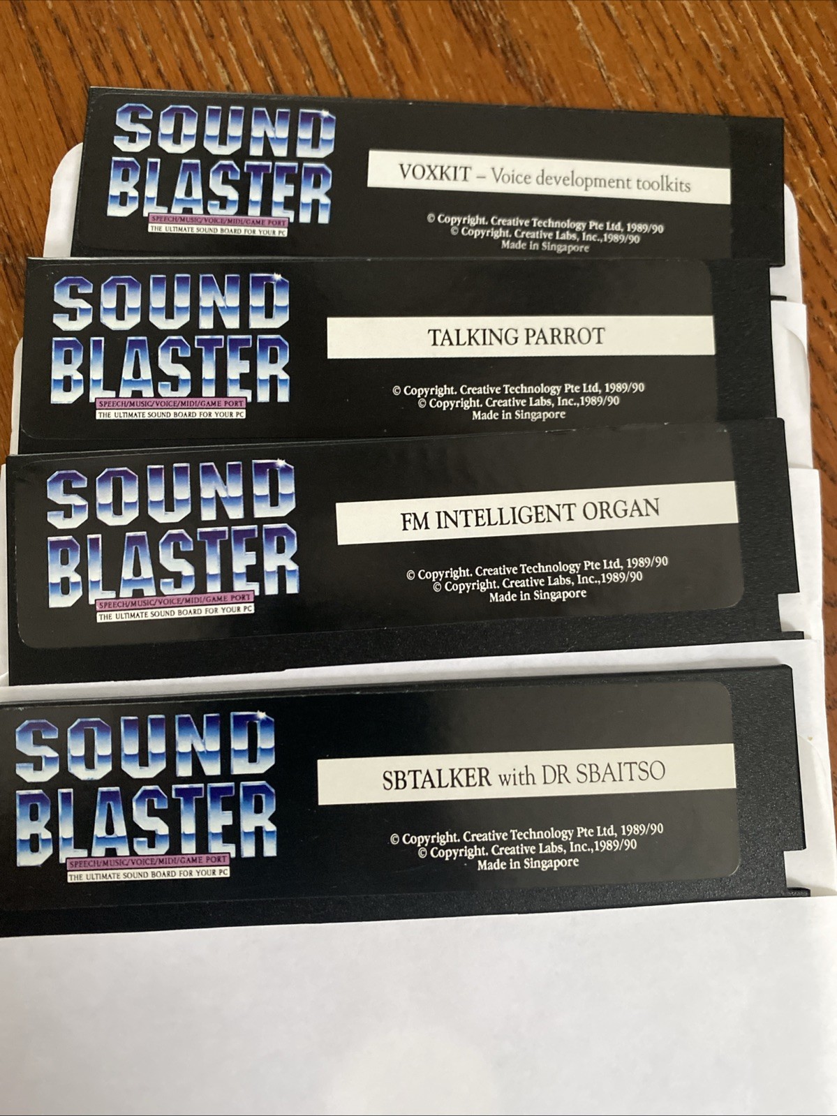 Vintage Sound Blaster 5.25” Floppy Software Disk 1989/91
