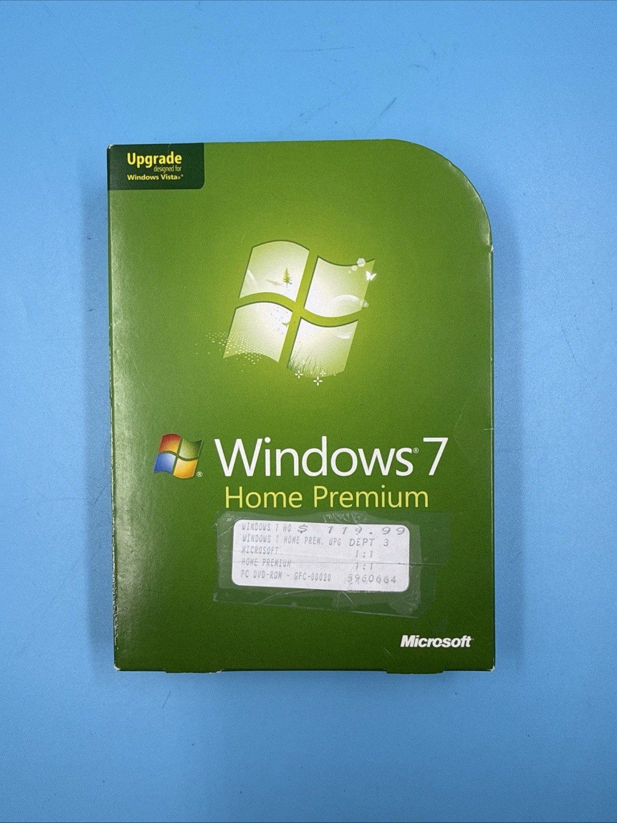 Microsoft Windows 7 Home Premium 32 Bit Only DVD w/Product Key