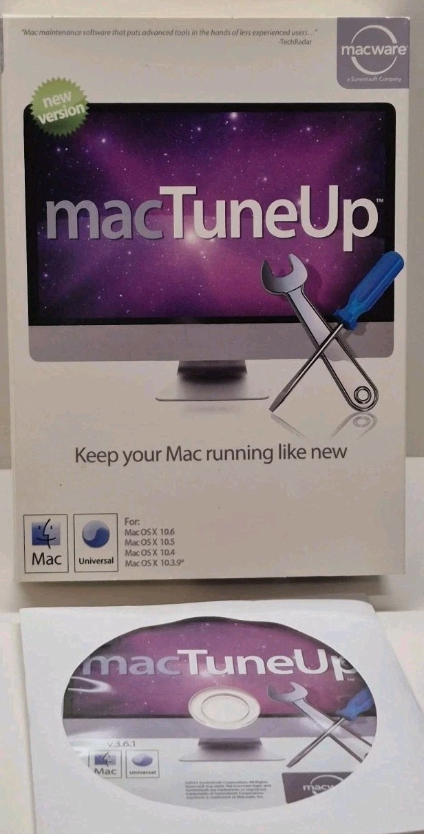 Macware MacTuneUp 3.6.1 For Mac OS X 10.3.9 – 10.6 LNOB