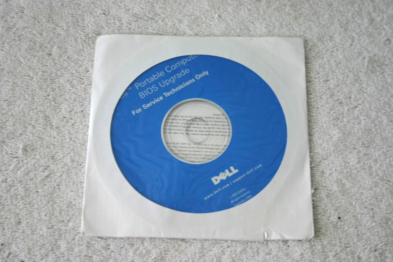 2003 Dell Portable Computers BIOS Upgrade – For Service Technicians Only