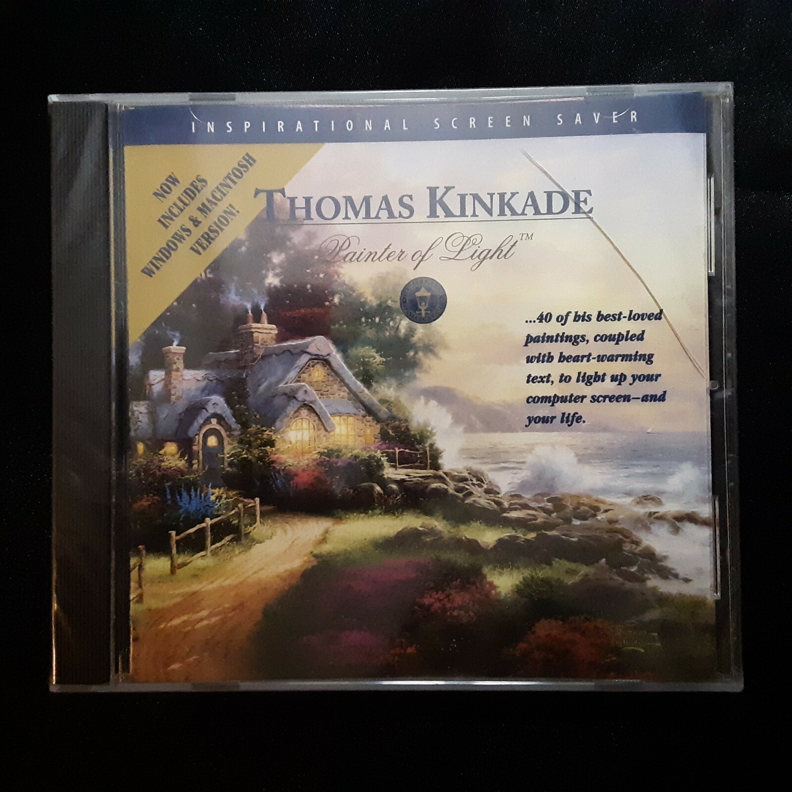 Thomas Kinkade Painter Of Light – 40 PC Screen Saver Images -1998 – CD-ROM