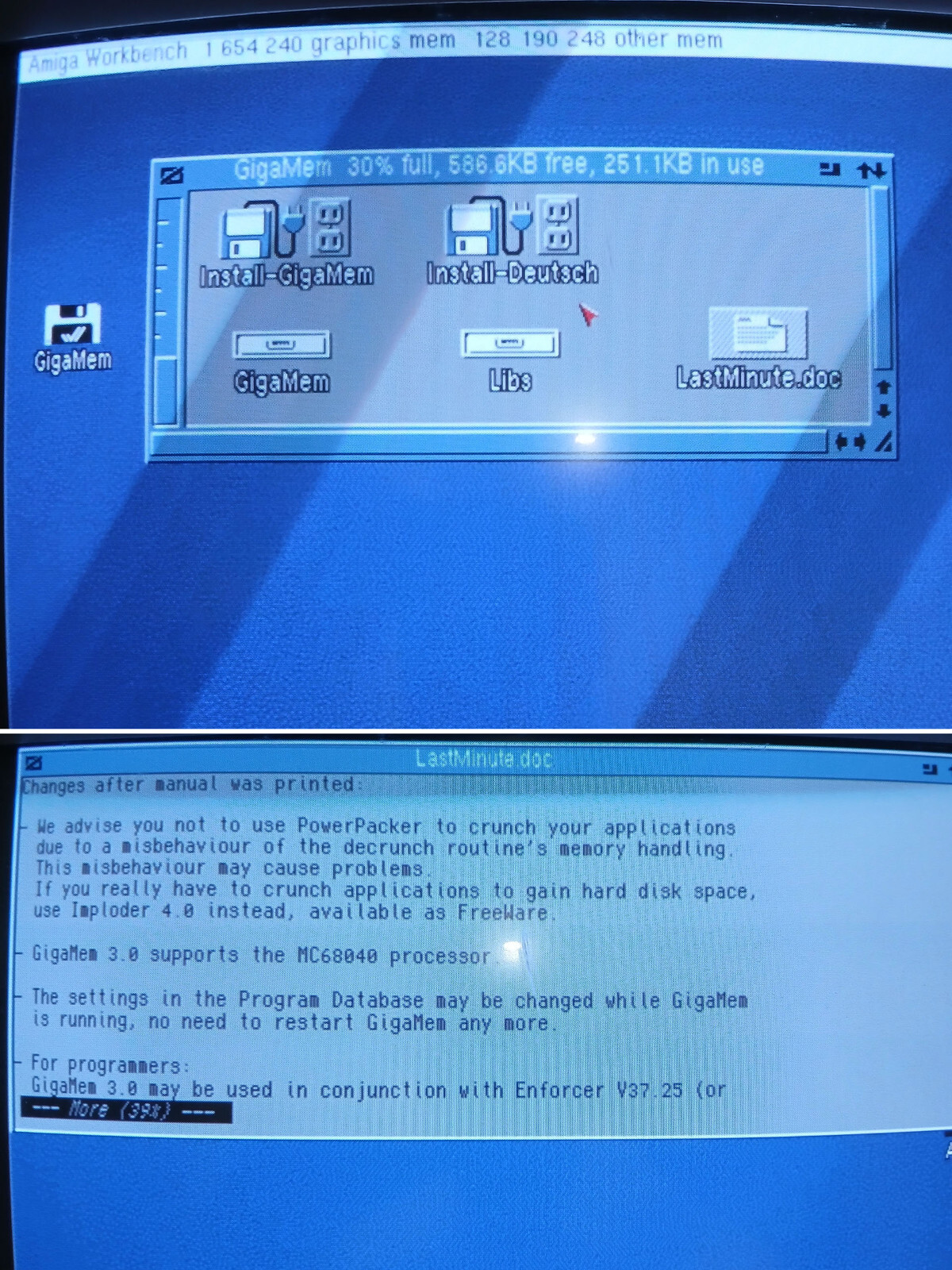 GigaMem for Commodore Amiga – Original Floppy Disk & Manual