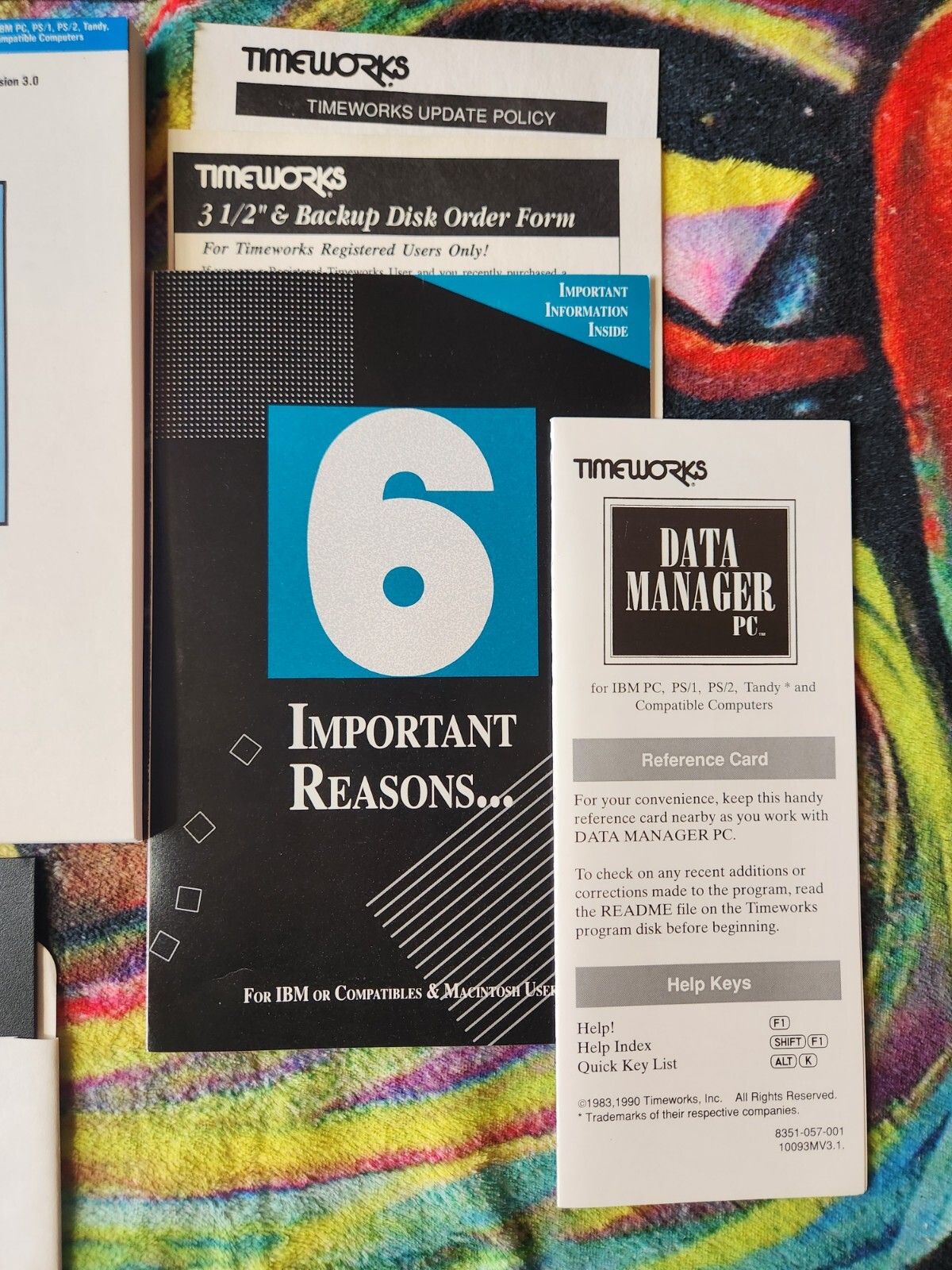 Timeworks – Data Manager 3.0.2 | for IBM & Compatibles | Complete In Box