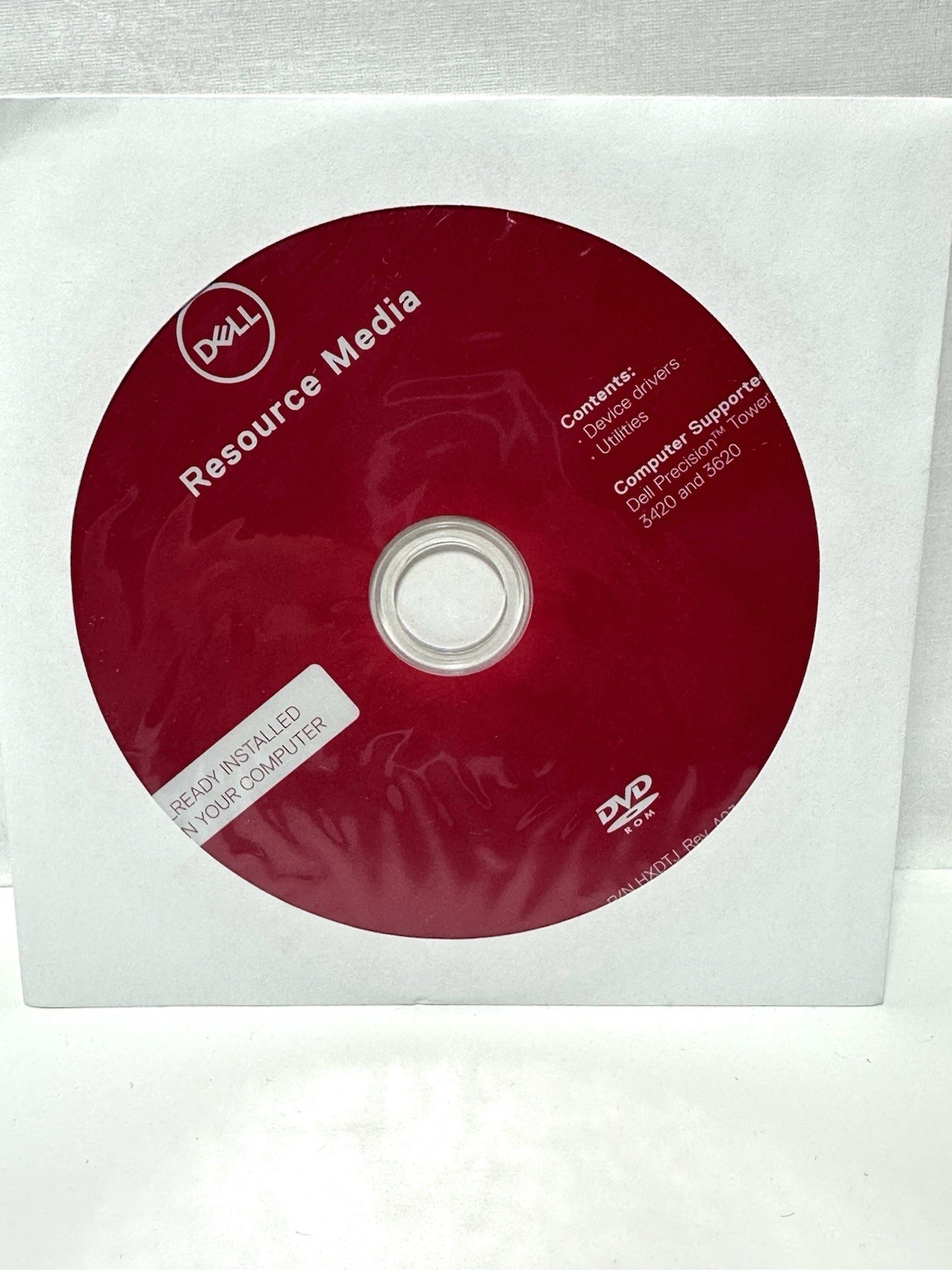 Dell 00KKYY Resource Media Reinstallation DVD Disc Drivers Utilities- FREE SHIP