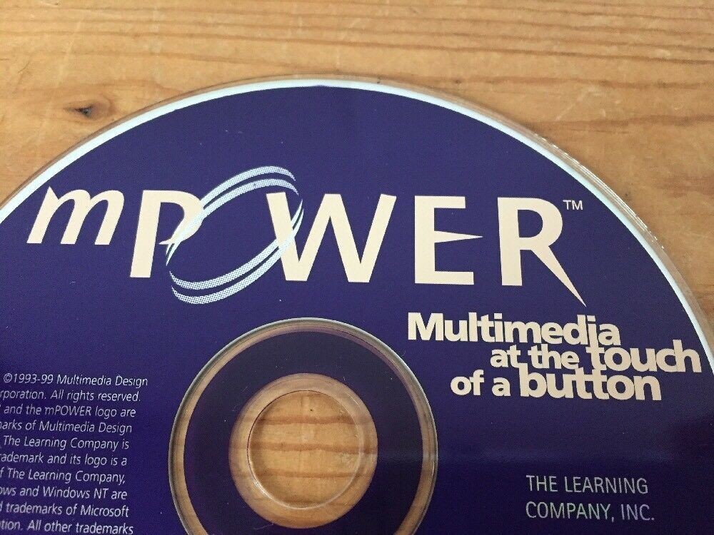 Vintage 1999 mPower 3.0 Multimedia Windows Mac Software v3 CD Disk w Manual