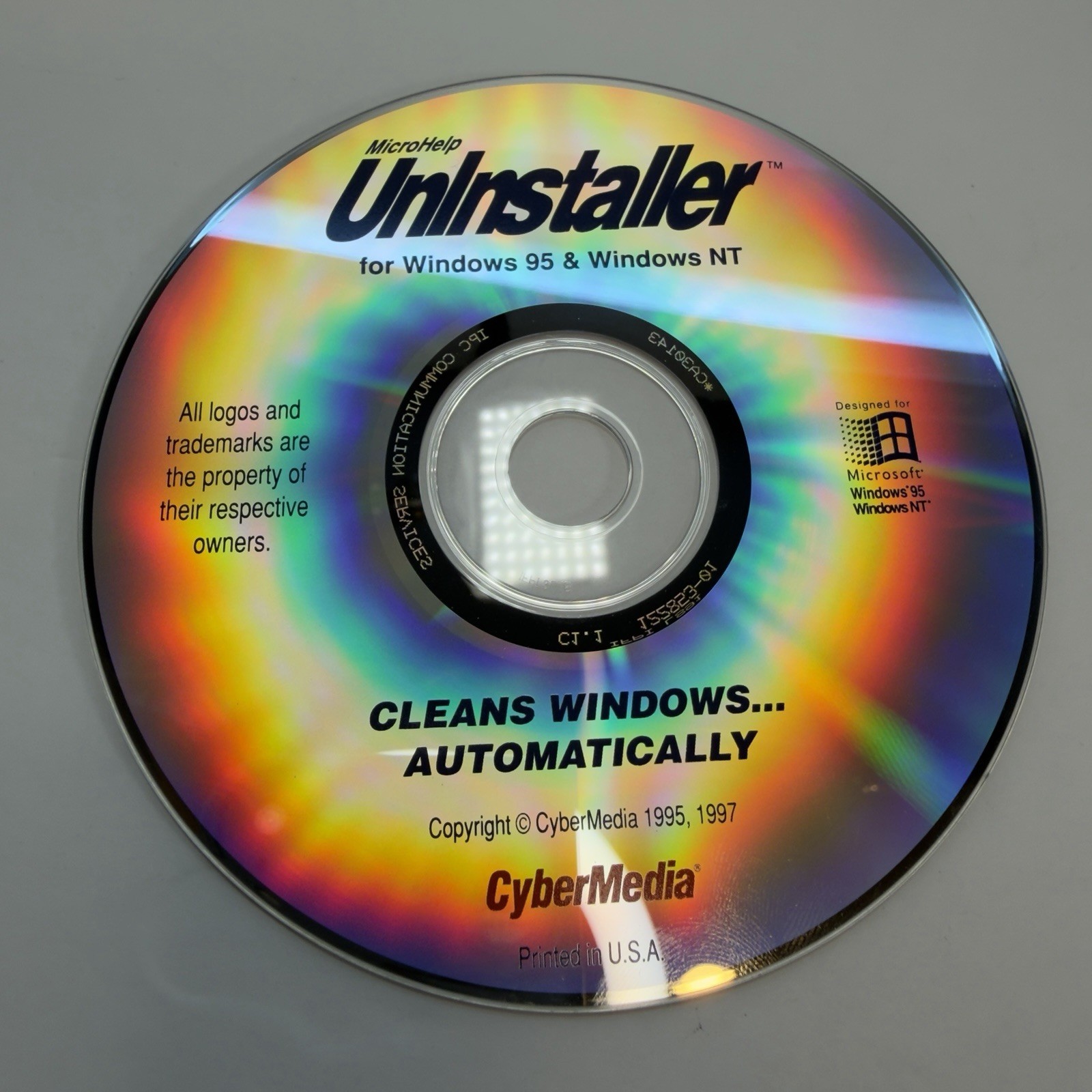 MicroHelp UnInstaller Windows 95 Windows NT CyberMedia Utility CD-ROM