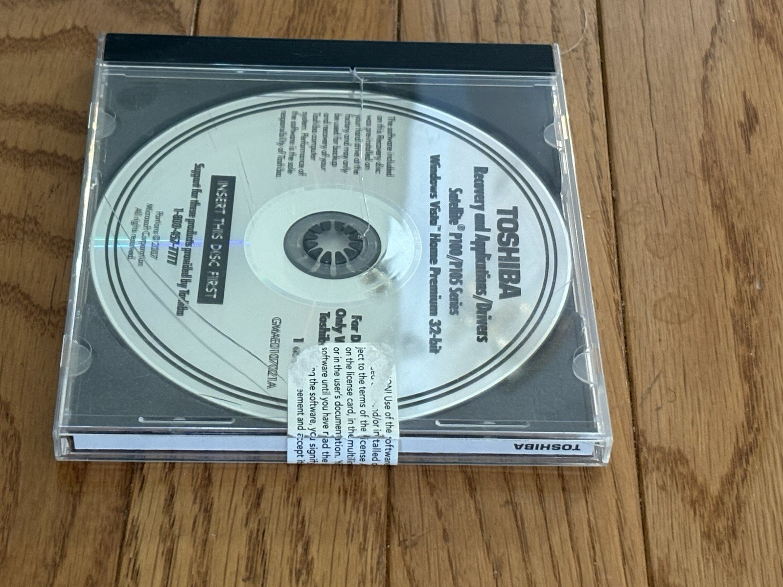 Toshiba Recovery & Application/Drivers Satellite P100/P105 Series Vista 2 Discs
