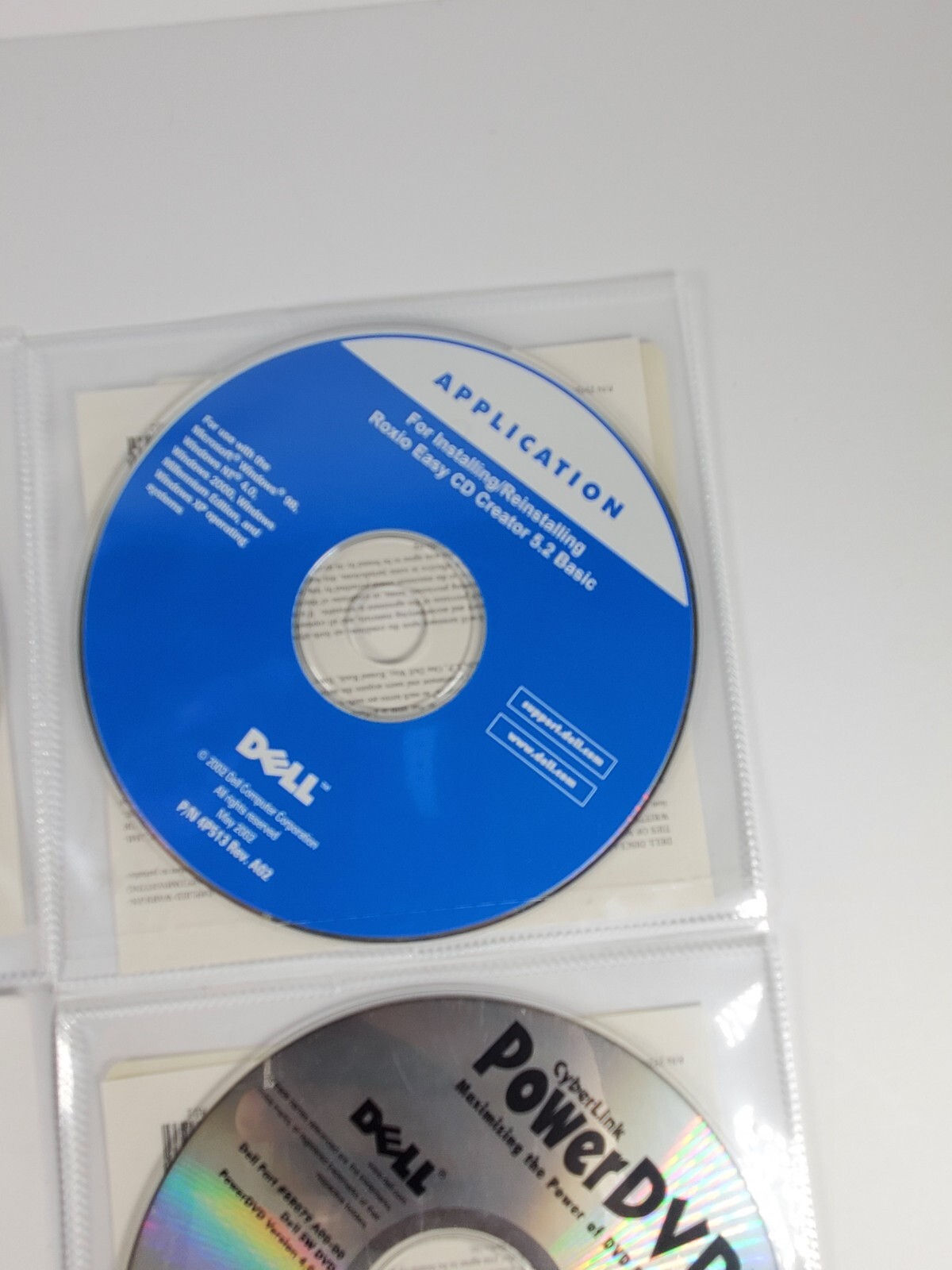 Dell Dimension Resource CD, Roxio Easy Cd Creator 5.2, Dell Tools, Power DVD 4.0