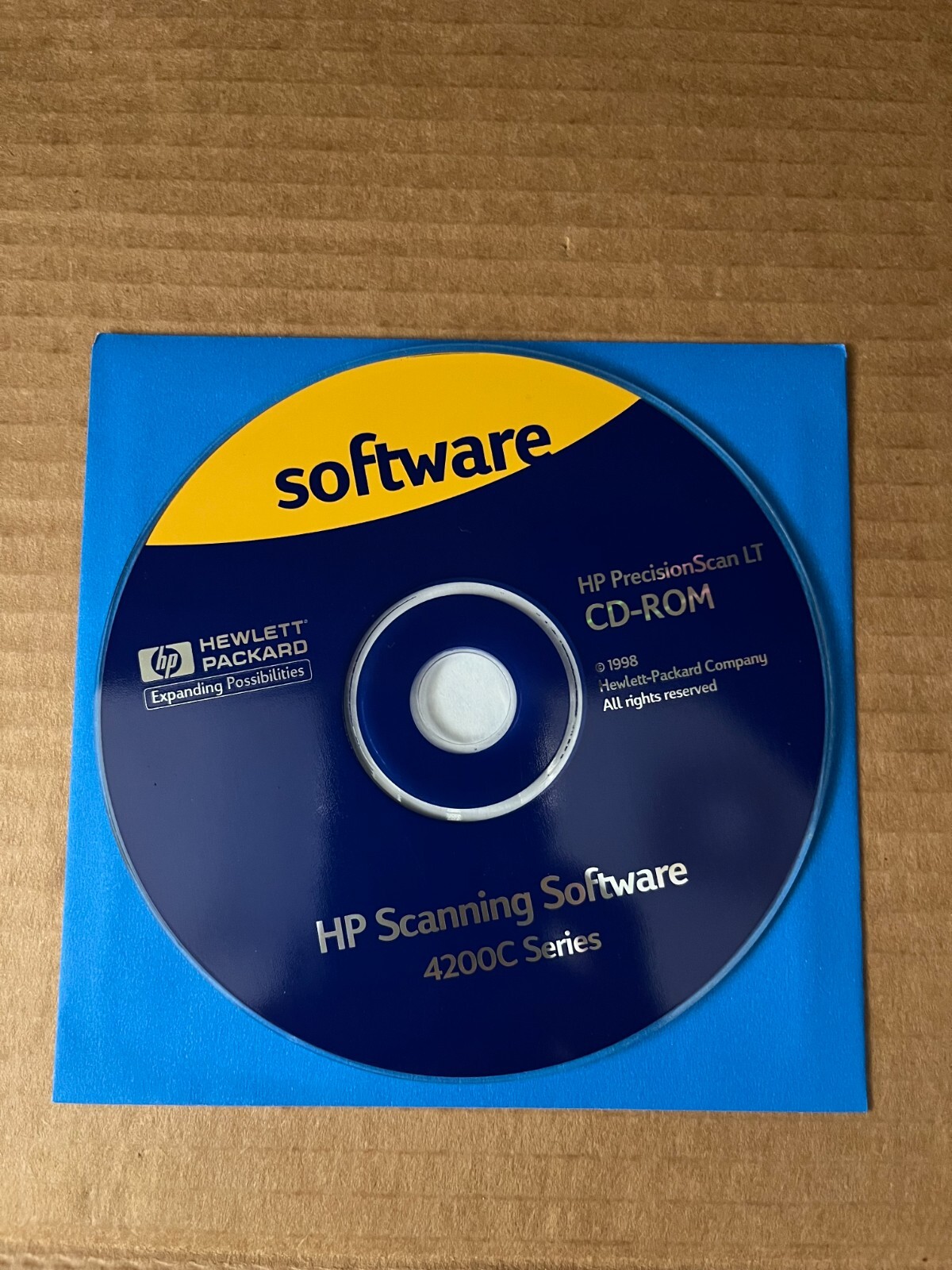 HP PrecisionScan LT CD-ROM – HP Scanning Software 4200C Series