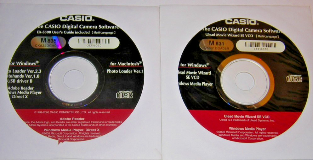 Canon EX-S500 Digital Camera Utilities and User’s Guide CD-ROM Set (2005)