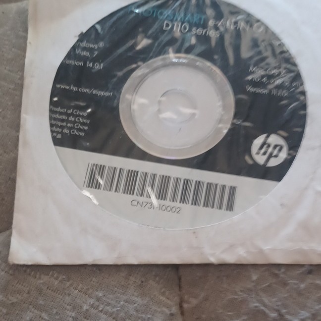 HP Photosmart e-All-in-One D110 Drivers/Utility CD Windows/Mac CN731-10002