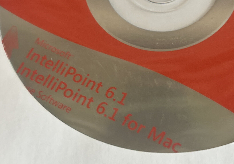 MICROSOFT IntelliPoint 6.1 & Intellipoint 6.1 for Mac on CD ROM disc