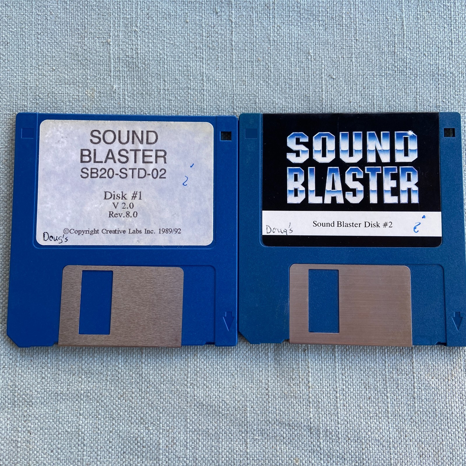 Vintage Computer Drivers Lot Audio Sound Blaster Install Diagnostics Book 3.5” F