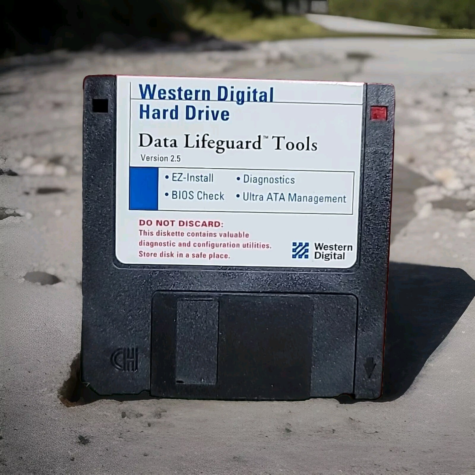 Vintage Western Digital Hard Drive Data Lifeguard Tools Version 2.5 On 3.5 Disc