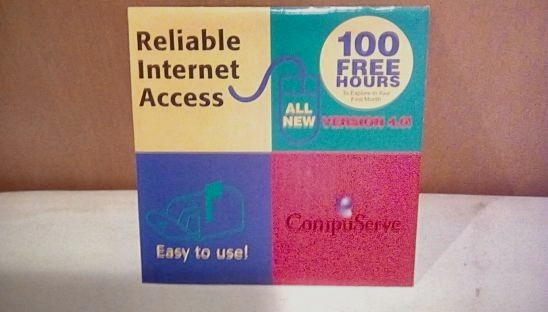 *SEALED* 1998 COMPUSERVE ONLINE INTERNET ACCESS SOFTWARE CD ROM – VERSION 4.0