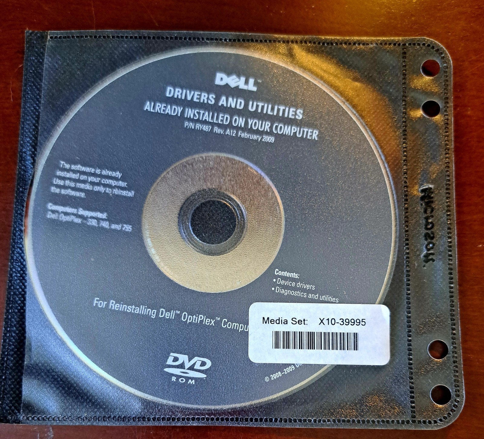 Dell Drivers & Utilities Dell Optiplex Discs 2 & 3 & Applications