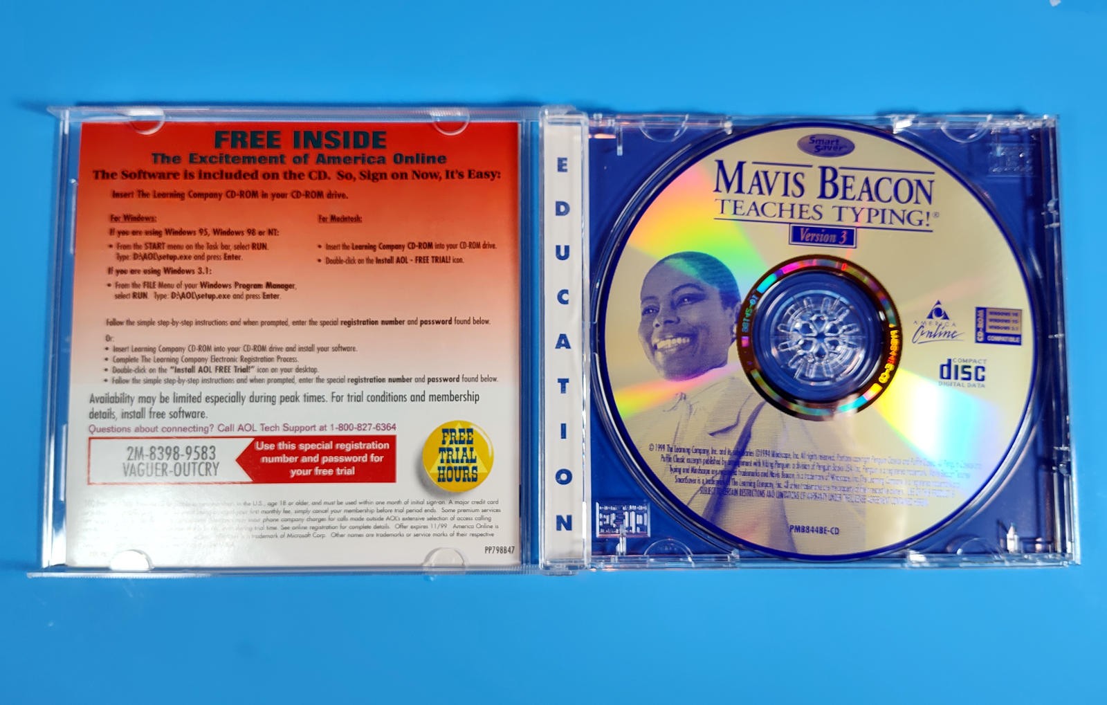 Mavis Beacon Teaches Typing Ver. 3 CD-ROM for Windows 3.1 & 95 by Softkey VTG