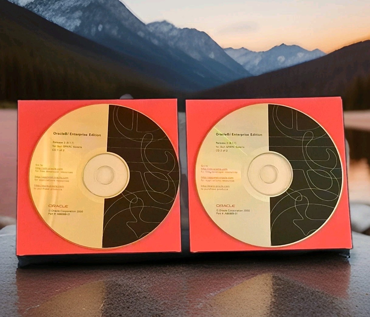 Oracle8i Enterprise Edition Release 3 8.1.7 Sun SPARC Solaris 2-CD Set Vintage