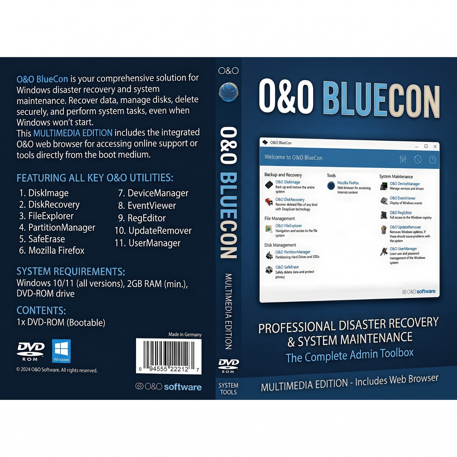 O&O BlueCon Technician Edition Bootable DVD/USB