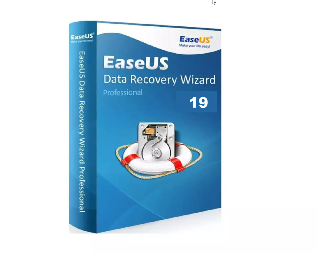 EaseUS Data Recovery Wizard Pro v19.7 -Lifetime free upgrades for 1 PC [Disc]