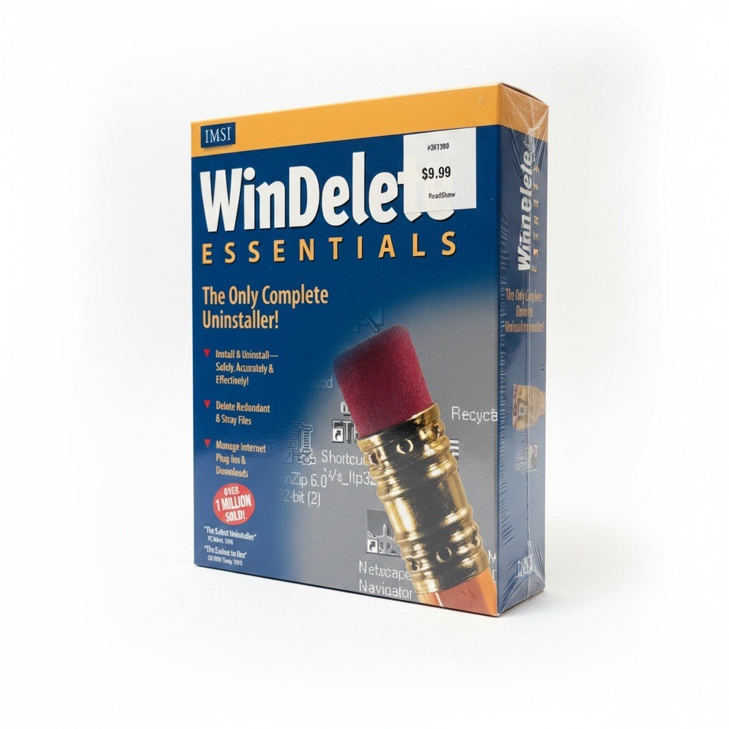 IMSI WinDelete Essentials Windows 95 3.1 Big Box PC Software New Sealed