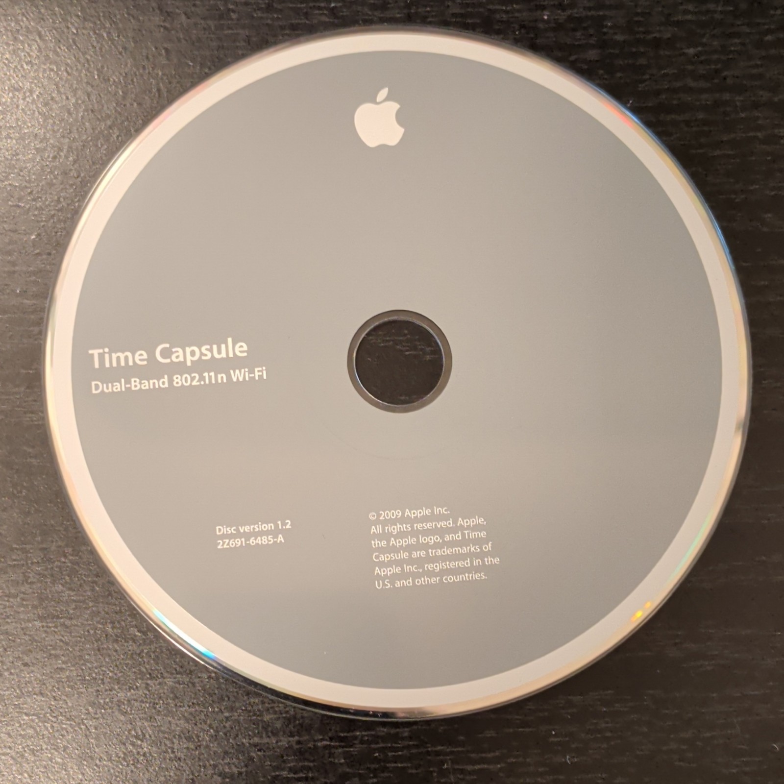 Apple Time Capsule Utility Suite Dual-Band 802.11n Wi-Fi CD 2Z691-6485-A