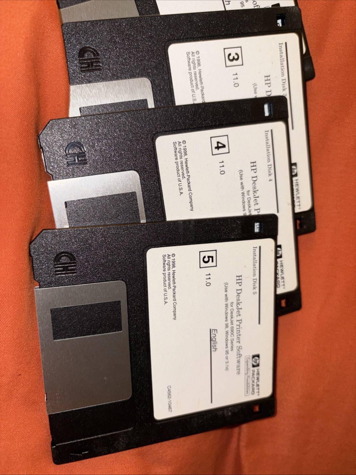 Hewlett Packard HP Deskjet Printer Software 690C Series 3.5” Floppy Disks