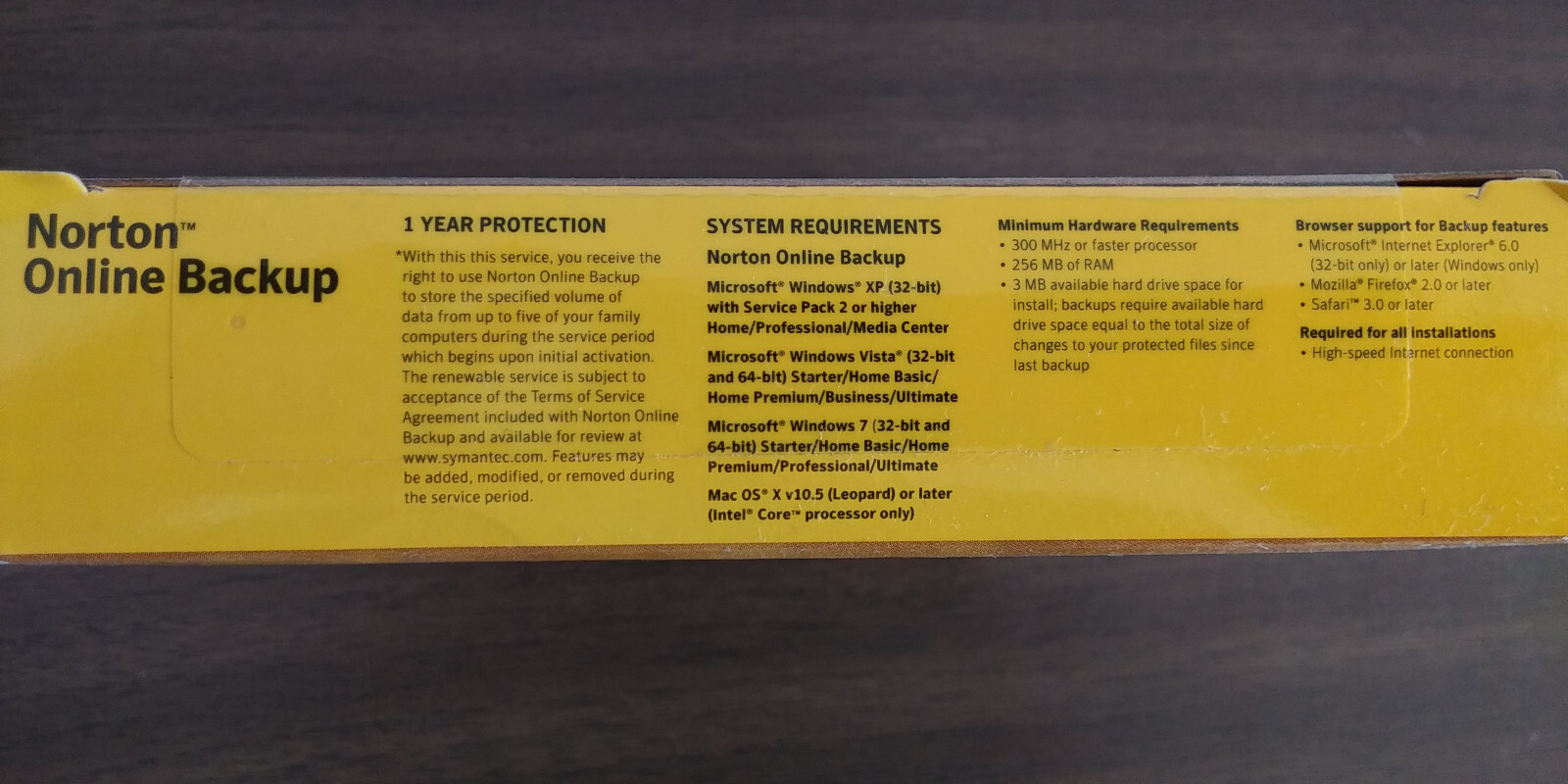 Norton Online Backup 2010 (for Windows 7/Vista/XP, Mac OS X)