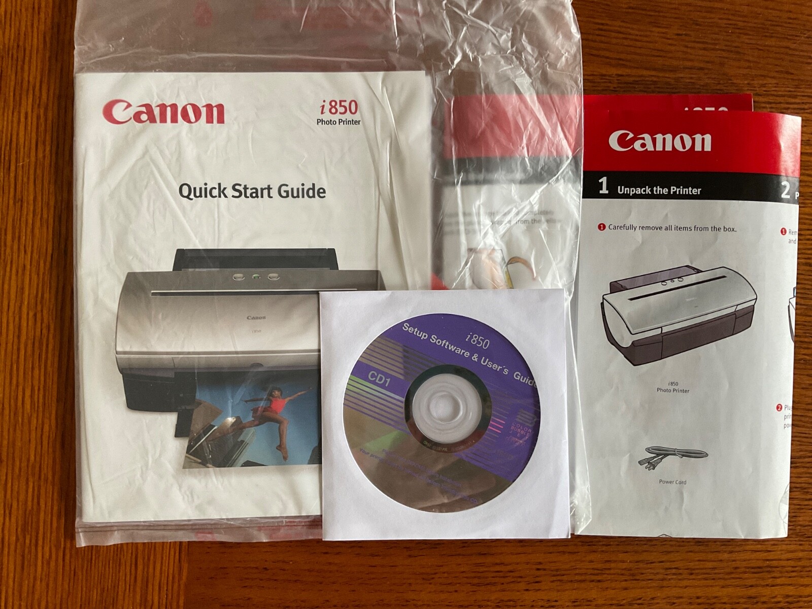 Quick Start User’s Guide Canon i860 Ink Jet Printer – Guide and fold out sheet