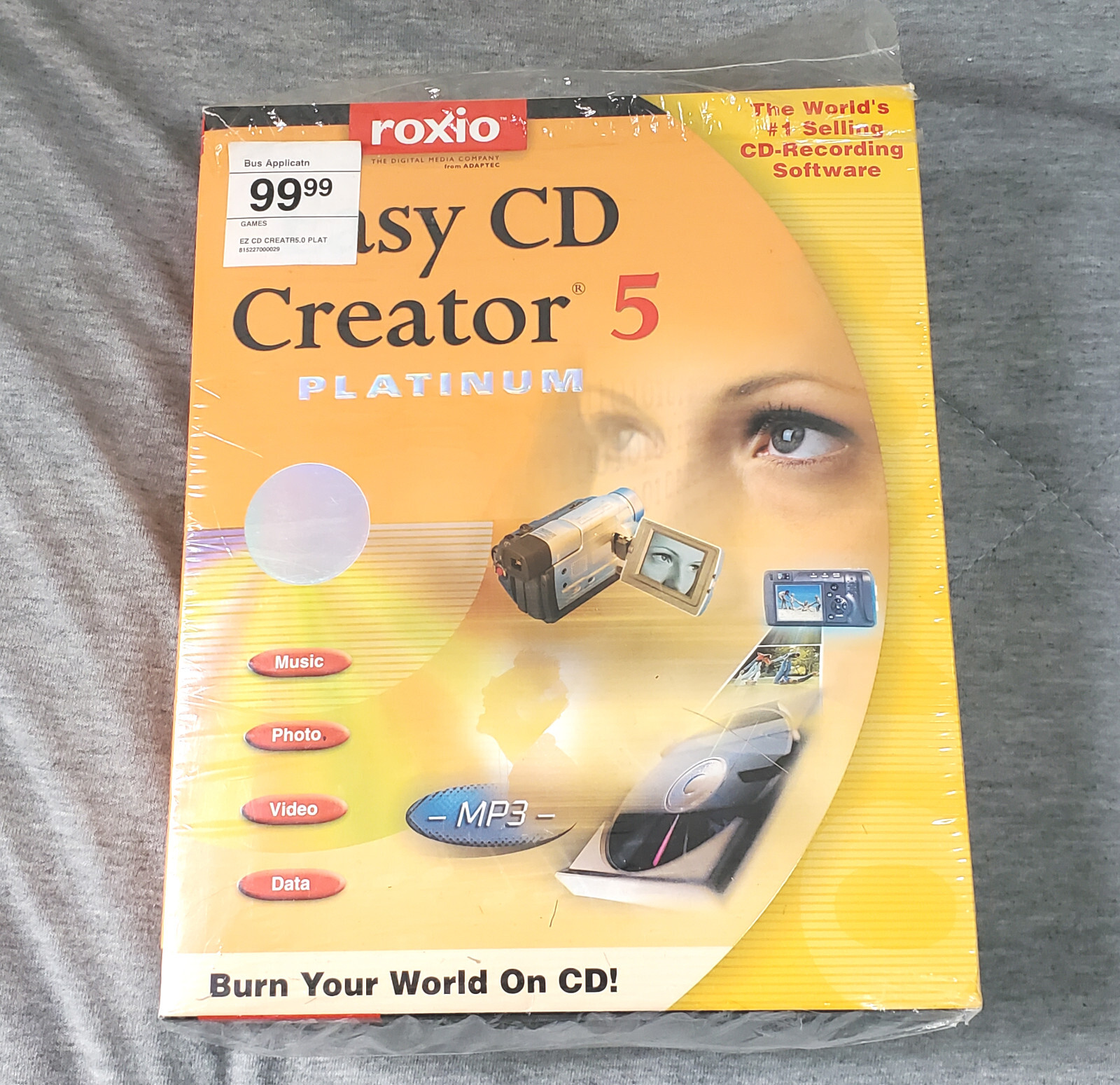 Vintage big box PC software – Roxio Easy CD Creator 5 – disc burning