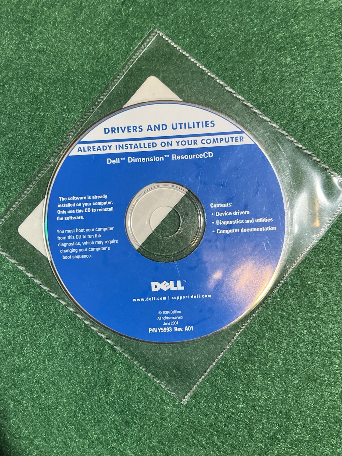 VTG lot of 9 Dell installation CDs for Windows. Brand new never open and sealed