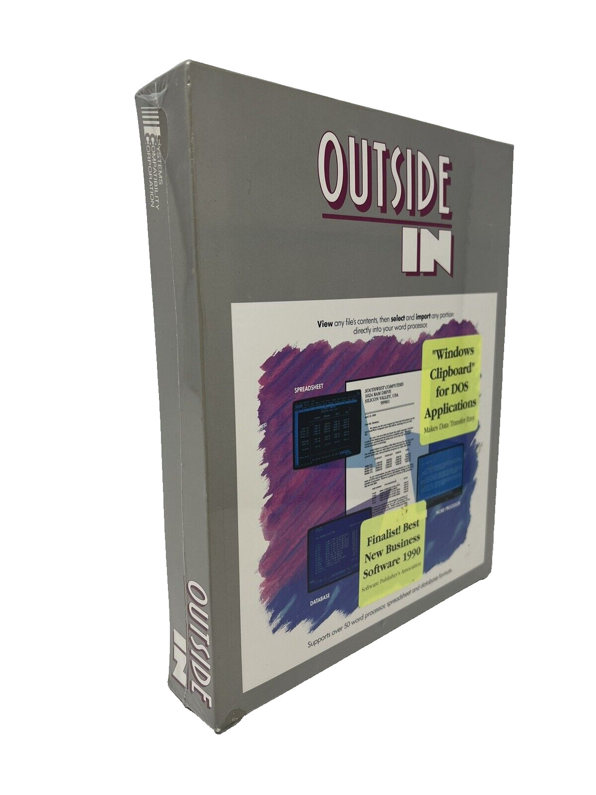 OUTSIDE IN Business Software for Word Processor Spreadsheet Database Formats