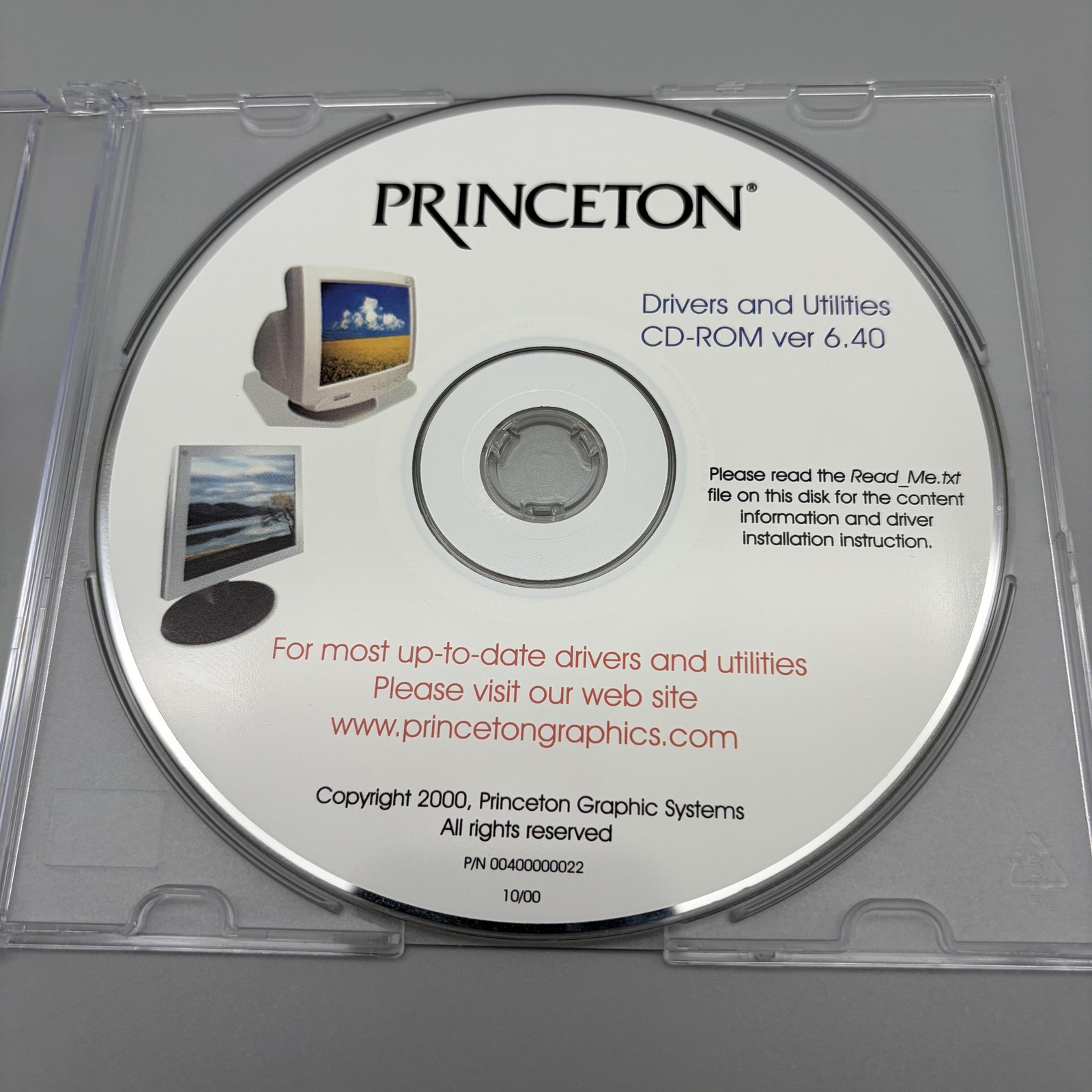 Vintage 2000 Princeton Monitor Drivers And Utilities CD-ROM Ver 6.40 Software