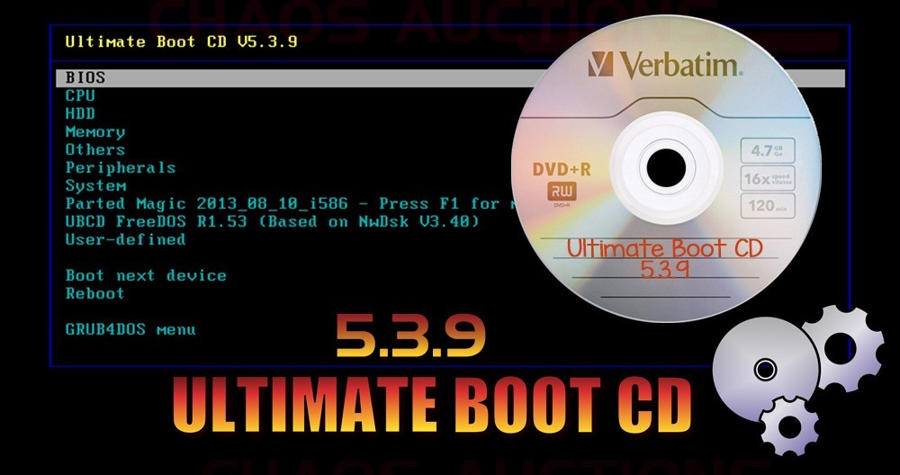 Ultimate Boot CD 5.3.9 LIVE Bootable Utility Repair Toolkit