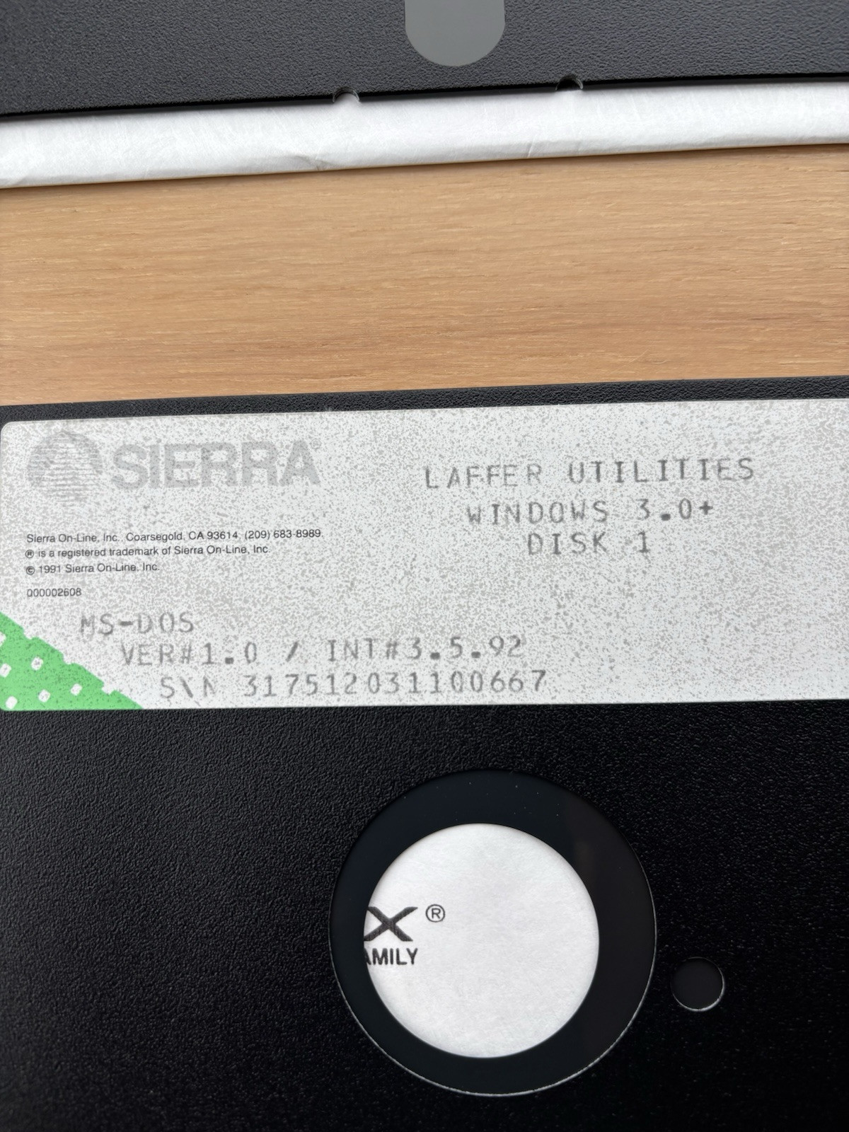 Sierra/Dynamix’s Laffer Utilities ~ 4 disk set ~ 5 1/4 floppy disks ~ 1981