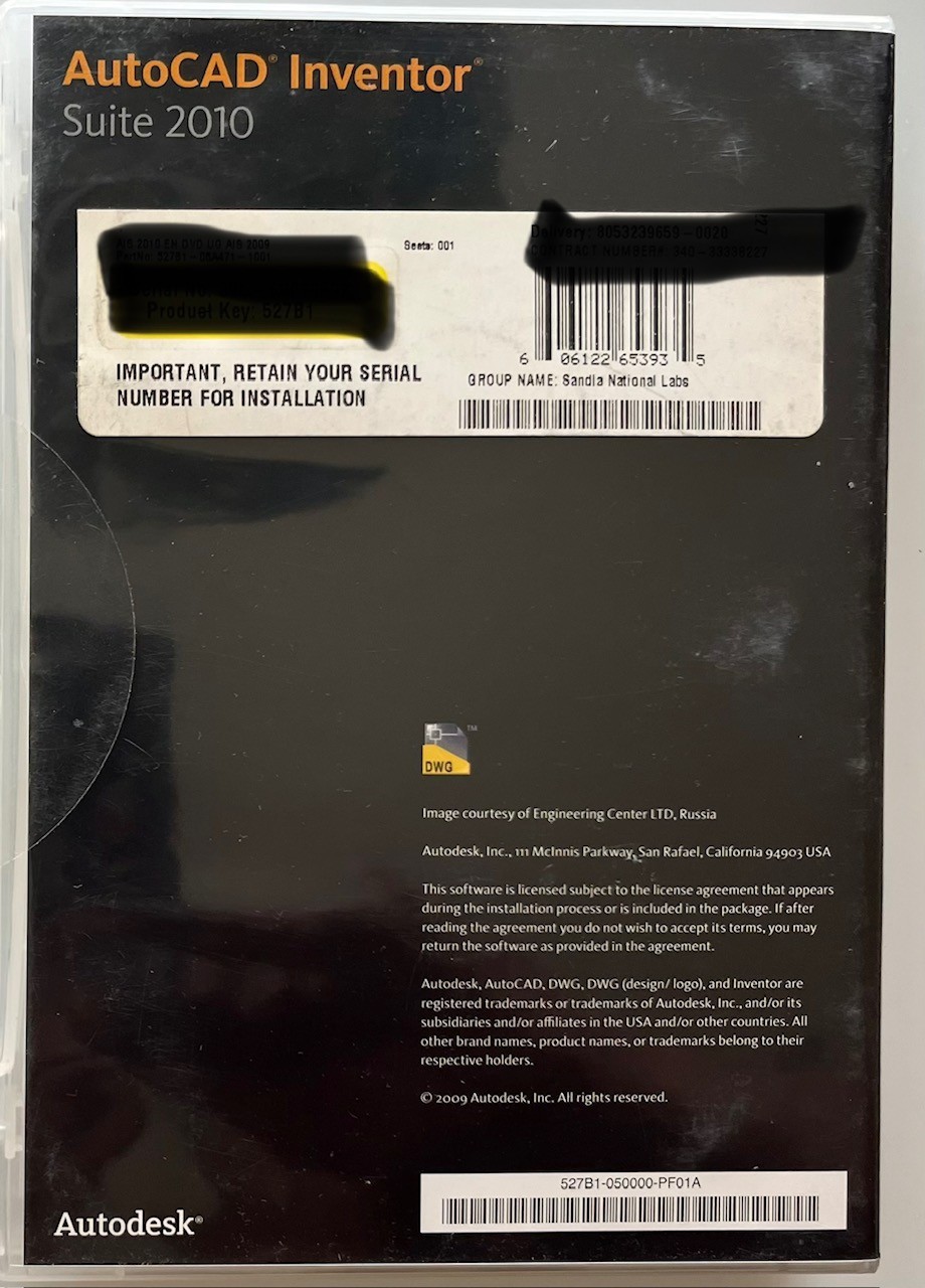 Autodesk AutoCAD Inventor Professional Suite 2010 NIB – !READ!