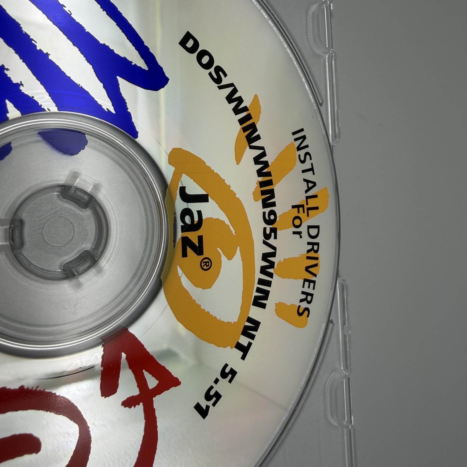 Vintage 1998 Iomega Jaz Software Drivers Update CD-ROM DOS WIN WIN95 WIN NT 5.51